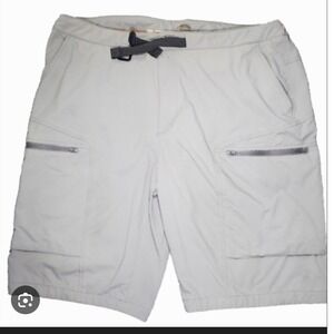 Free Soldier Mens Tactical Cargo Hiking Shorts Gray Size 40 Stretch Web Belt GUC